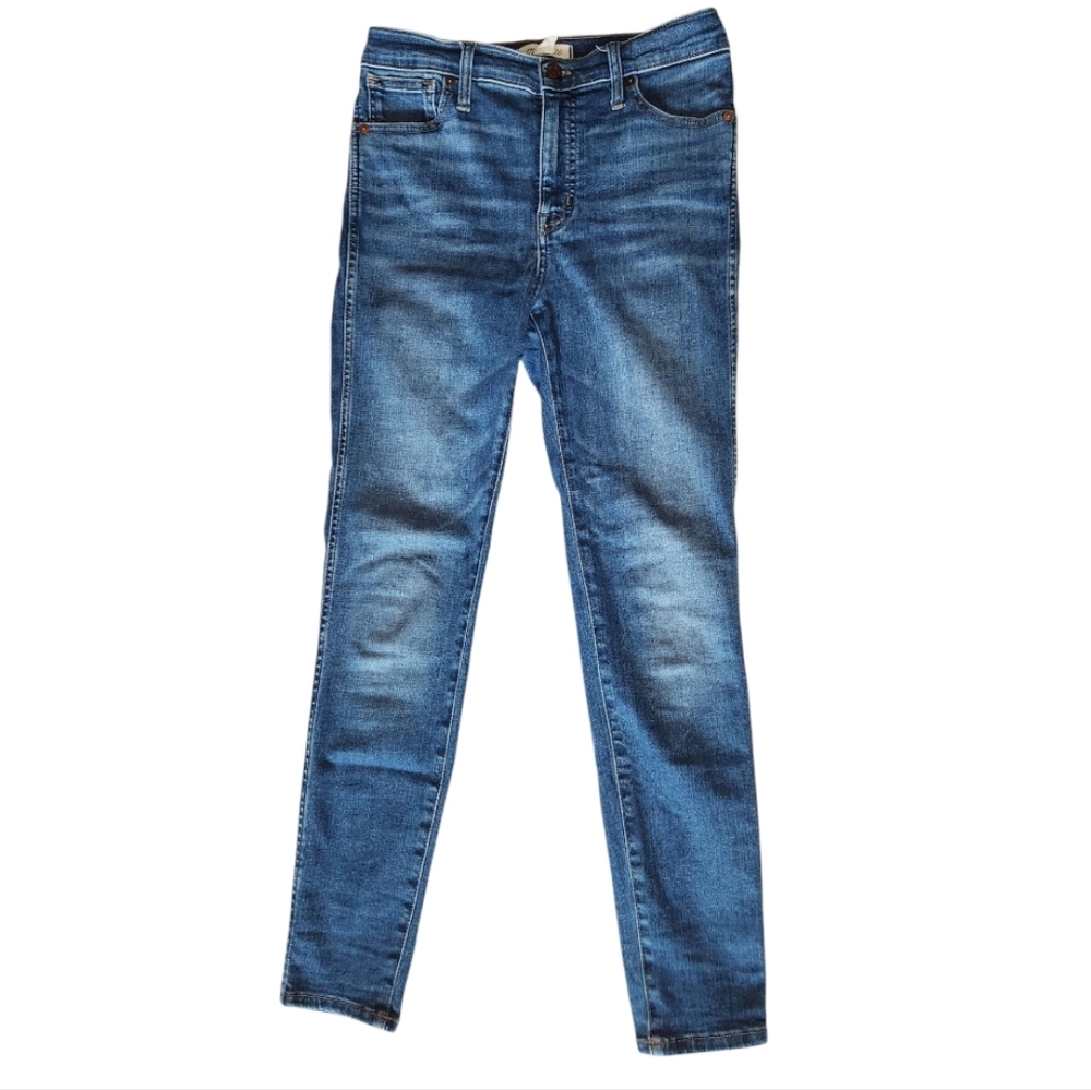 Madewell Blue Skinny Jeans with Stretchy Fit